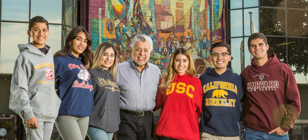 Dr Lizarraga with TEF Students